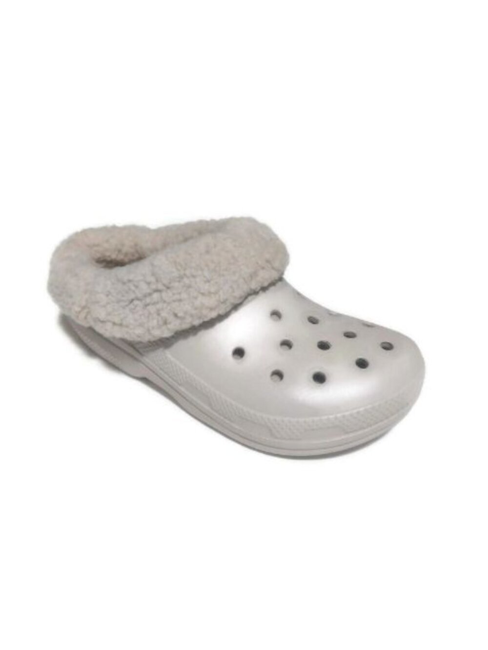 CROCS Classic Blitzen IV Slip On Lined Clogs Mens 5 Womens 7 Slippers Pumice